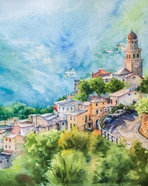 View of Legnaro, Liguria